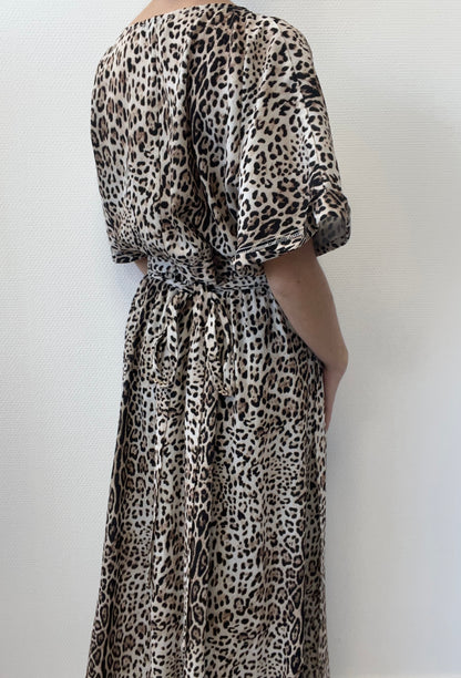 Robe portefeuille léopard