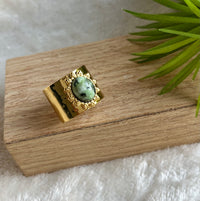 Bague style turquoise africaine