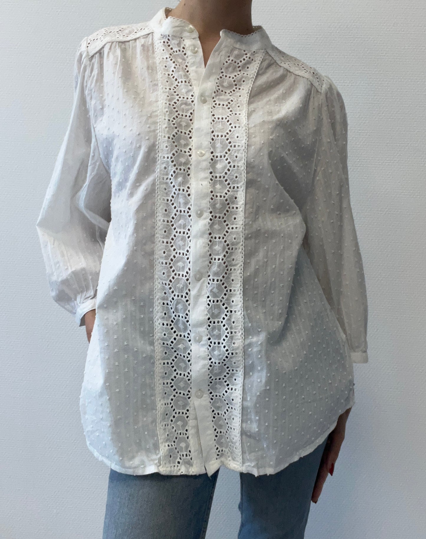 Chemisier en broderie anglaise