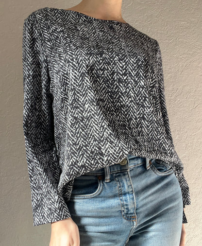 Blouse légère à motifs