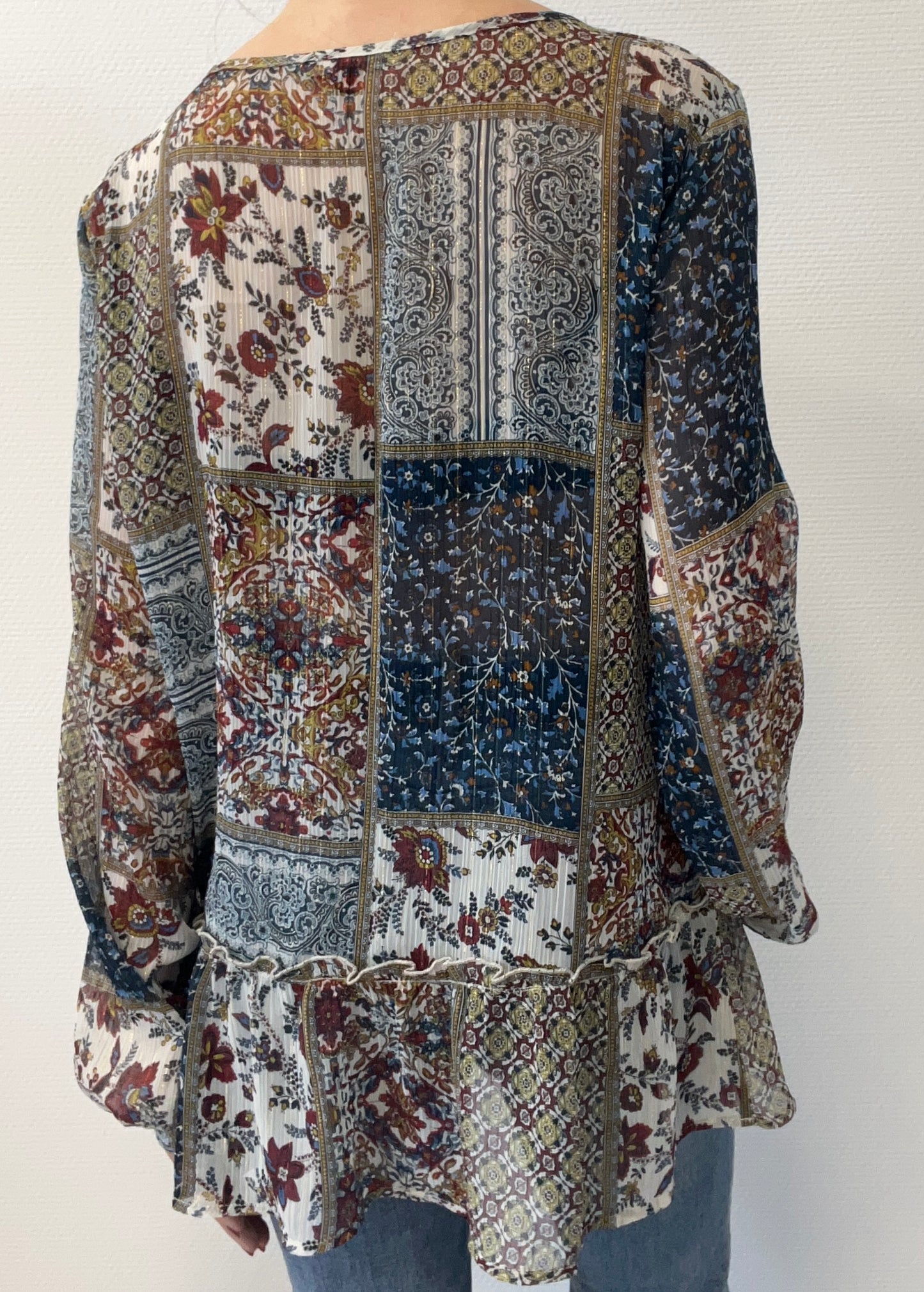 Blouse légère à motifs