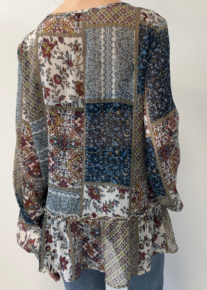 Blouse légère à motifs