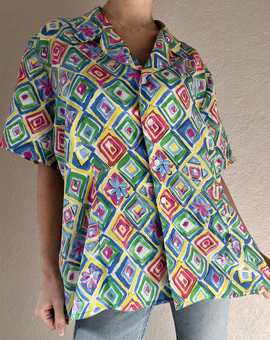 Chemise vintage colorée