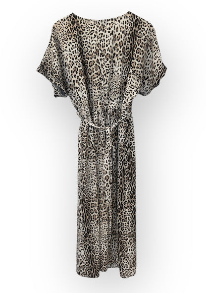 Robe portefeuille léopard