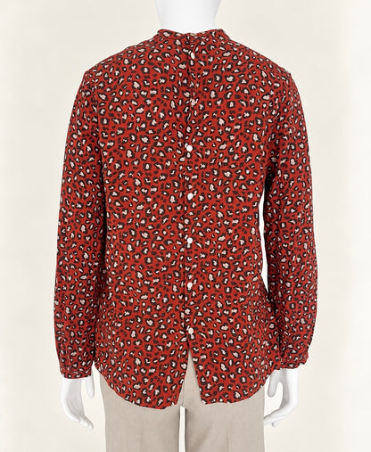 Blouse à motif léopard