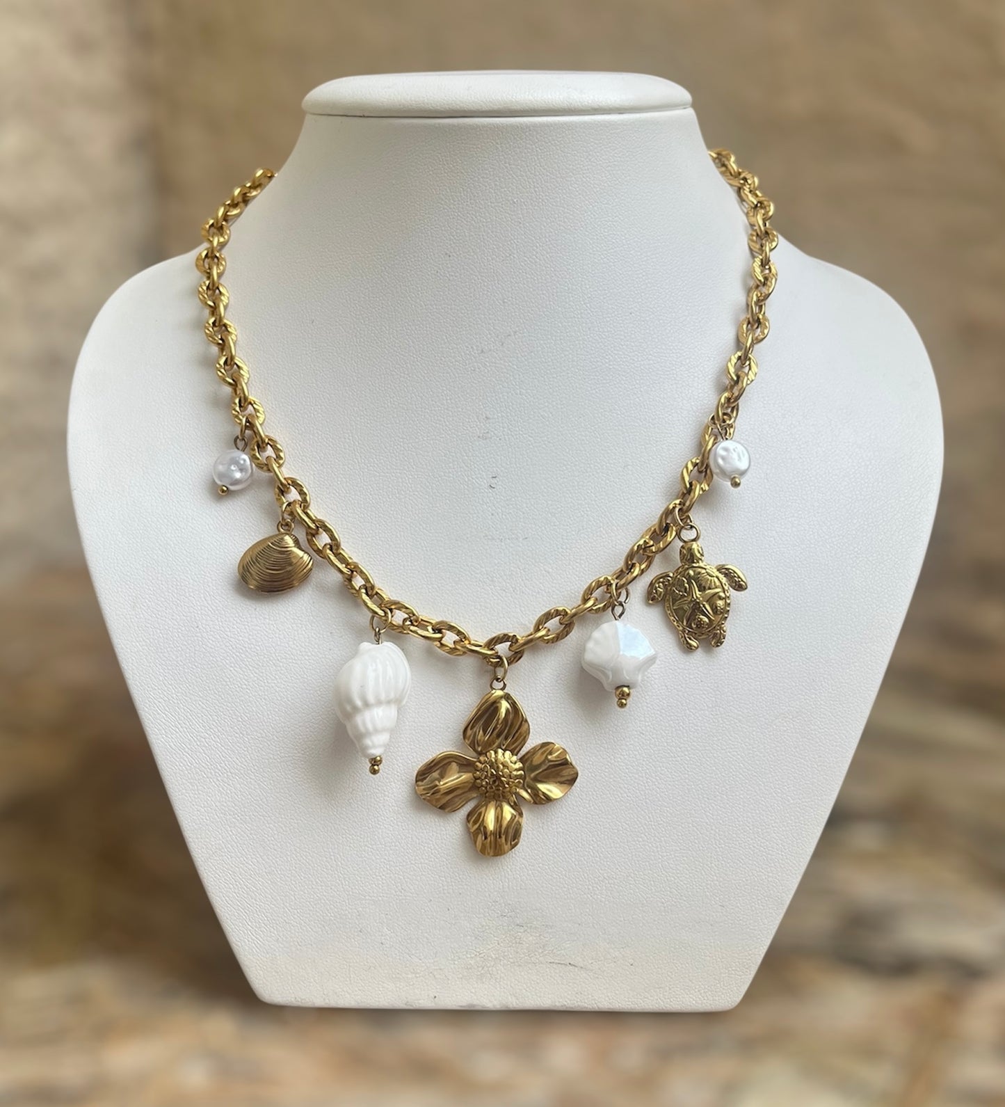 Collier charms « Flora »