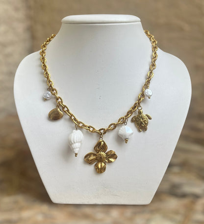 Collier charms « Flora »