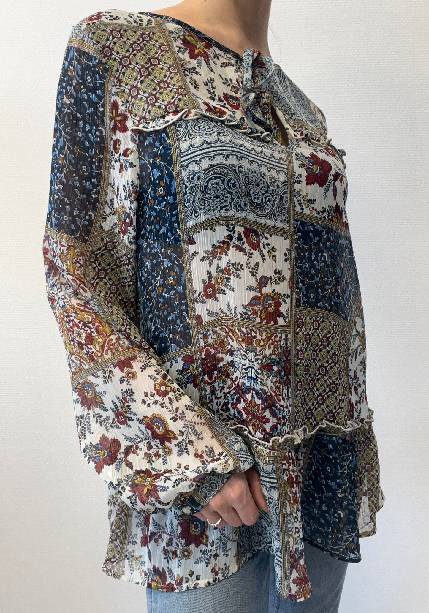 Blouse légère à motifs