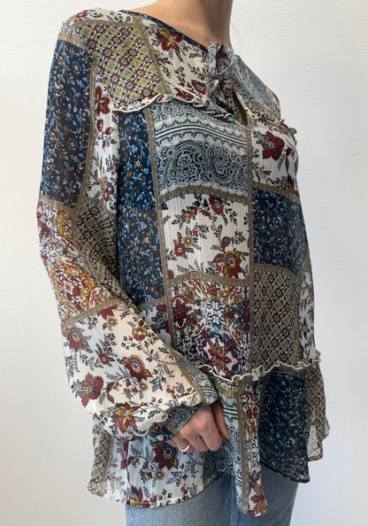 Blouse légère à motifs