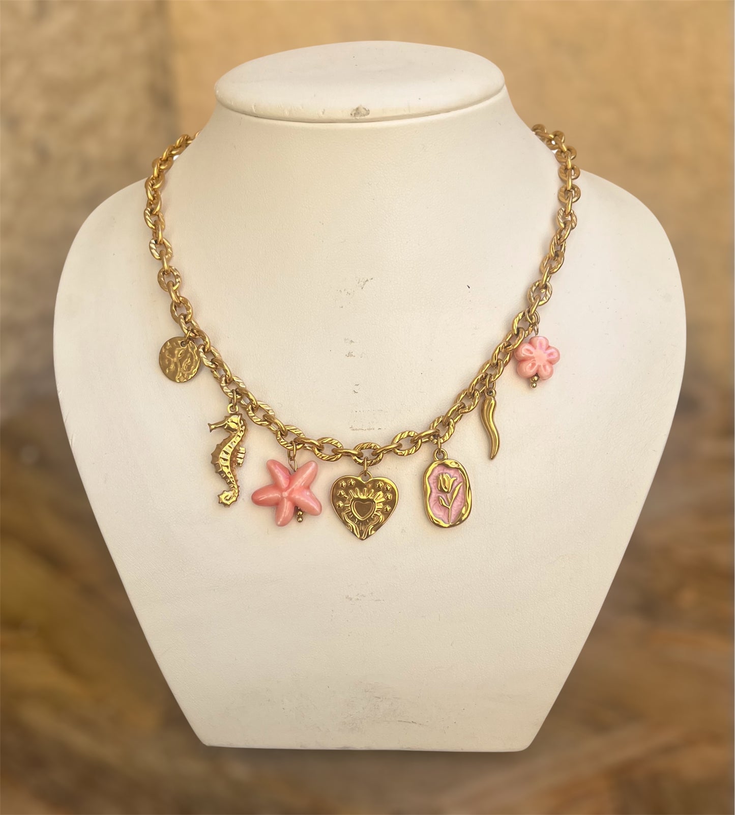 Collier charms « Coralie »
