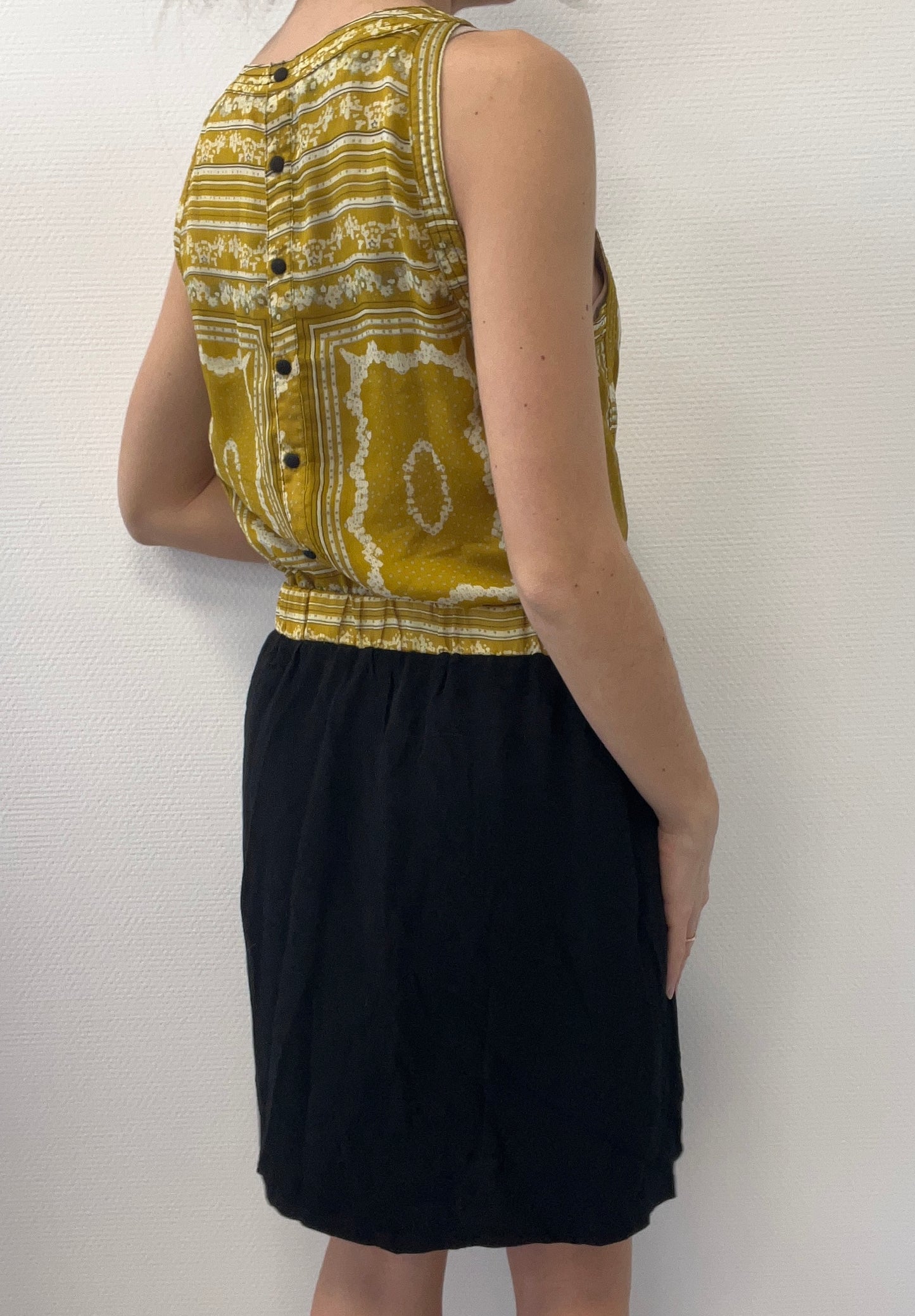 Robe bicolore imprimée
