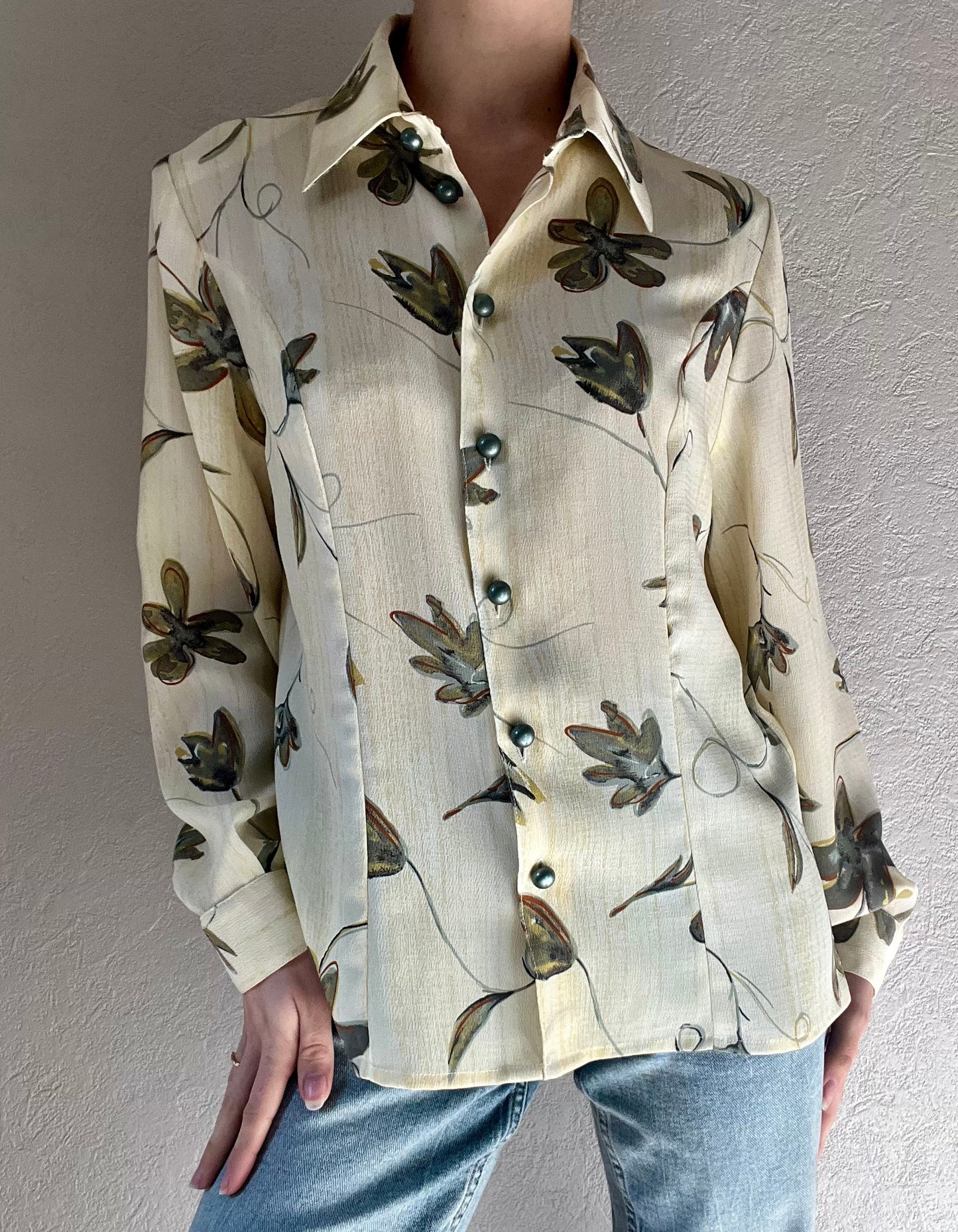 Chemise à fleurs