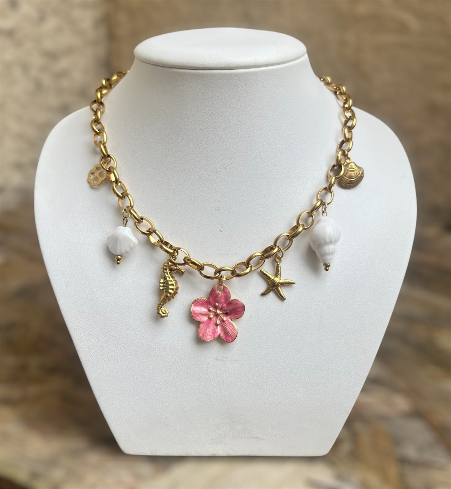 Collier charms « Rosa »