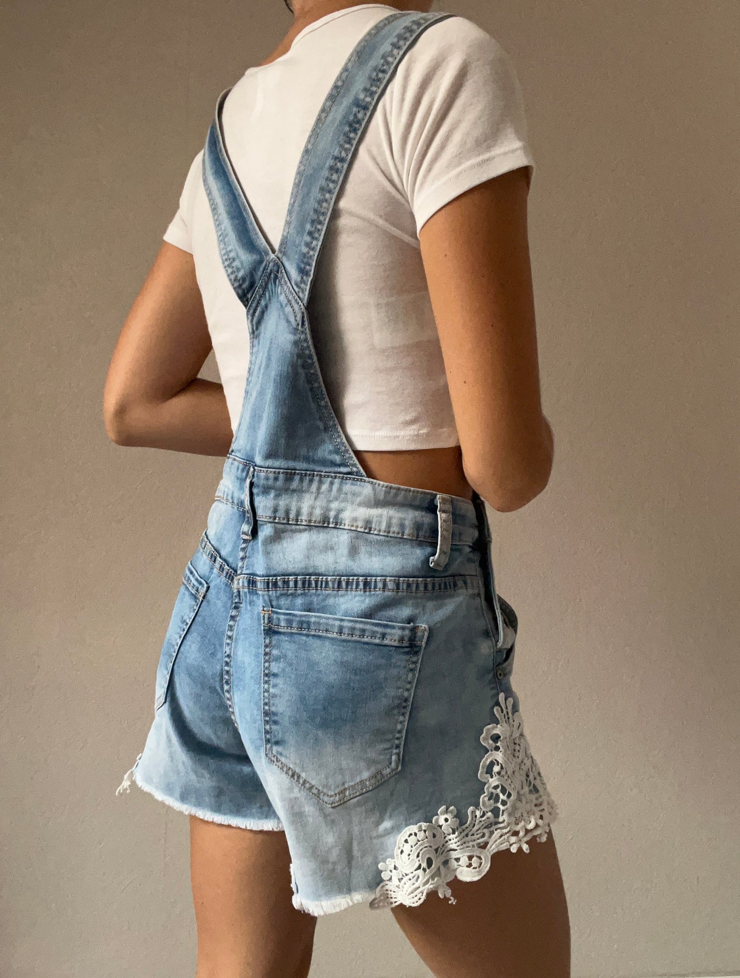 Combi-short en jean