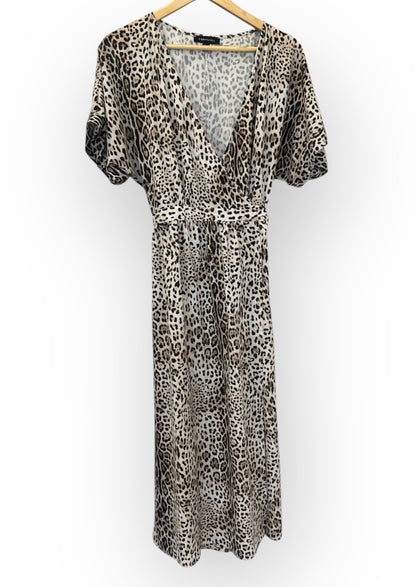 Robe portefeuille léopard