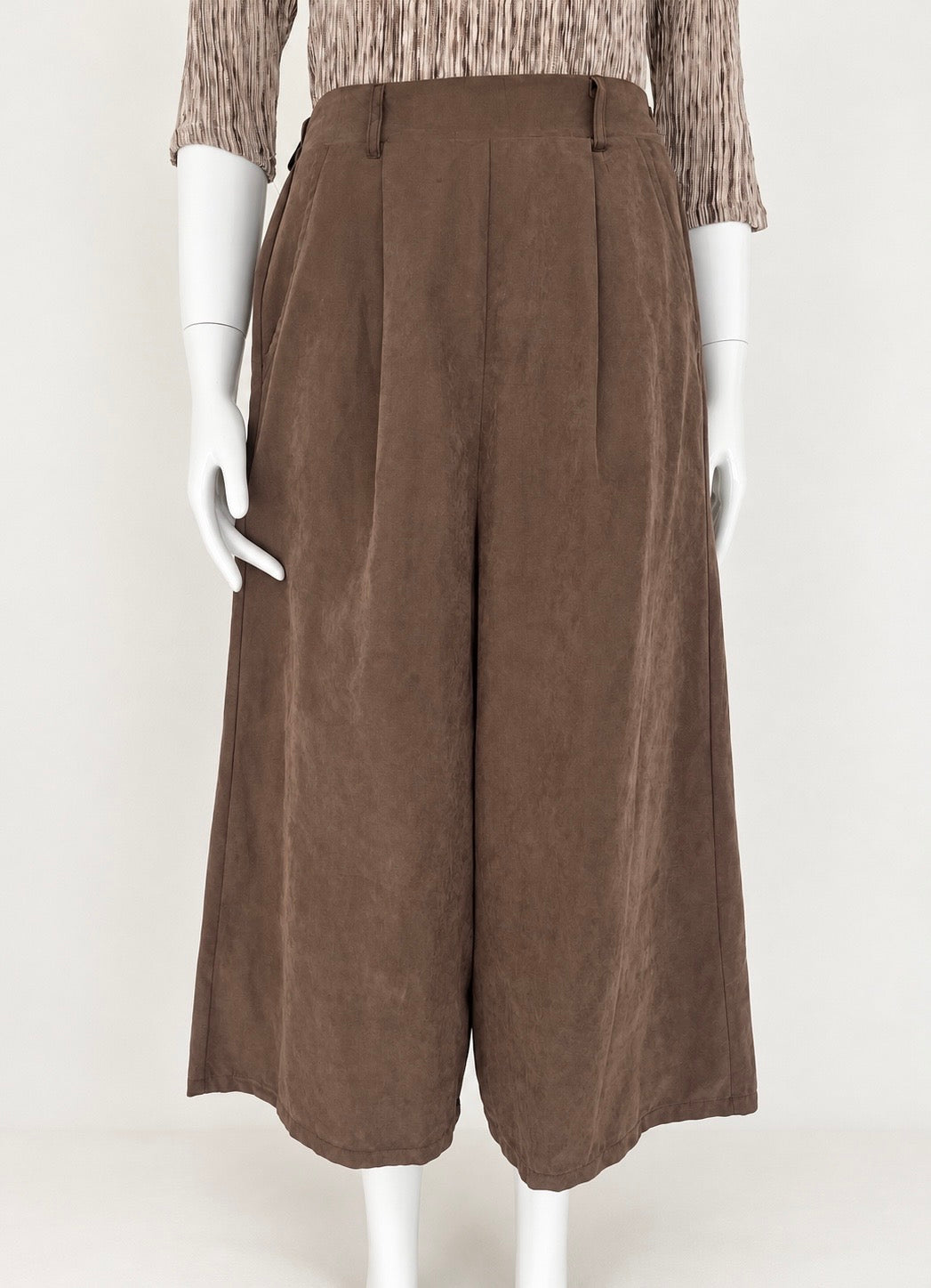 Jupe-culotte marron