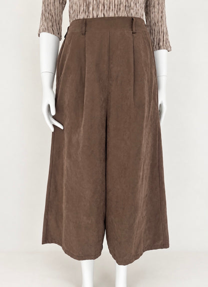 Jupe-culotte marron