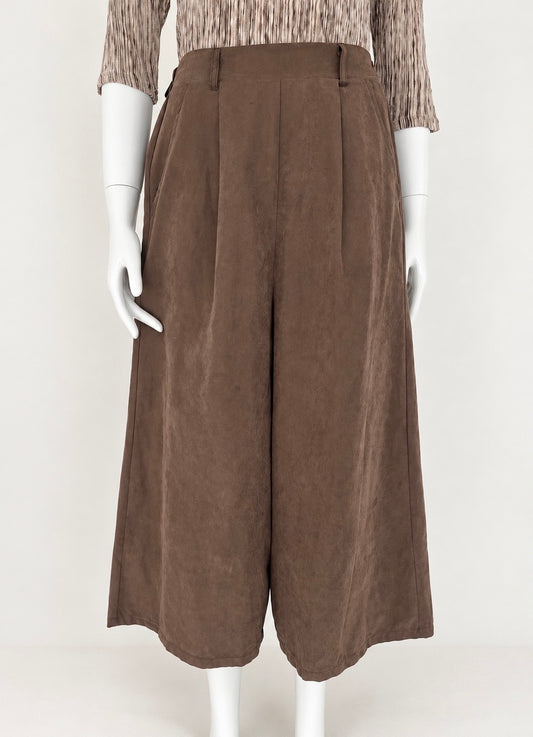 Jupe-culotte marron