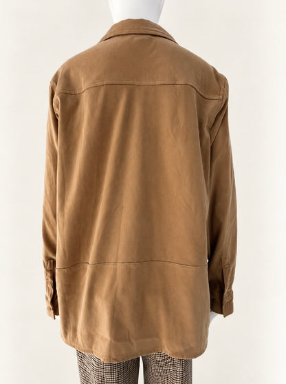 Chemise épaisse camel