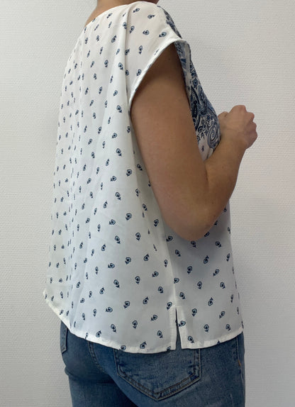 Top motif cachemire