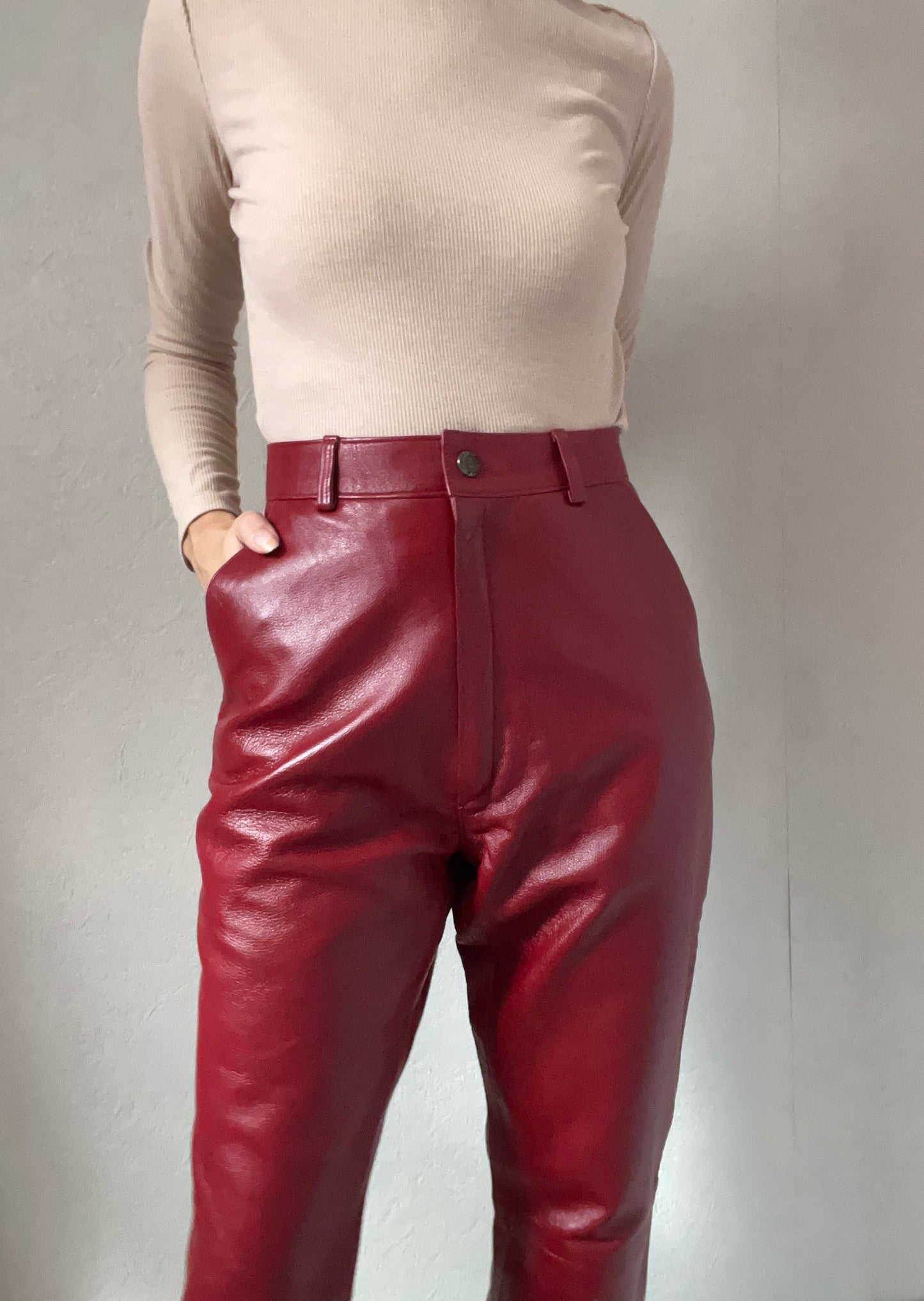 Pantalon en cuir