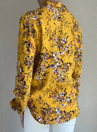 Blouse fleurie à nouer