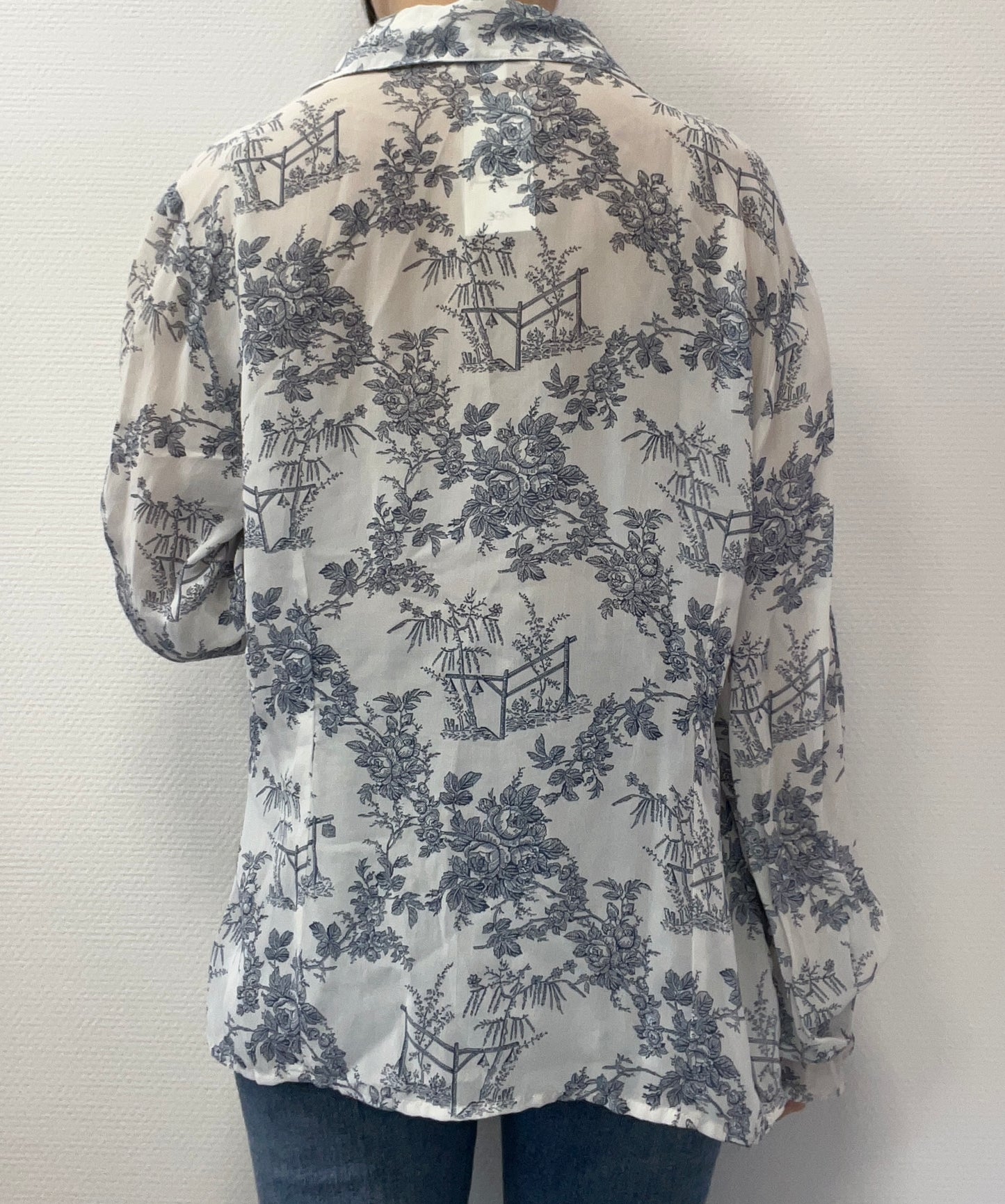 Chemise imprimée toile de jouy