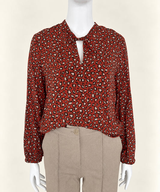 Blouse à motif léopard
