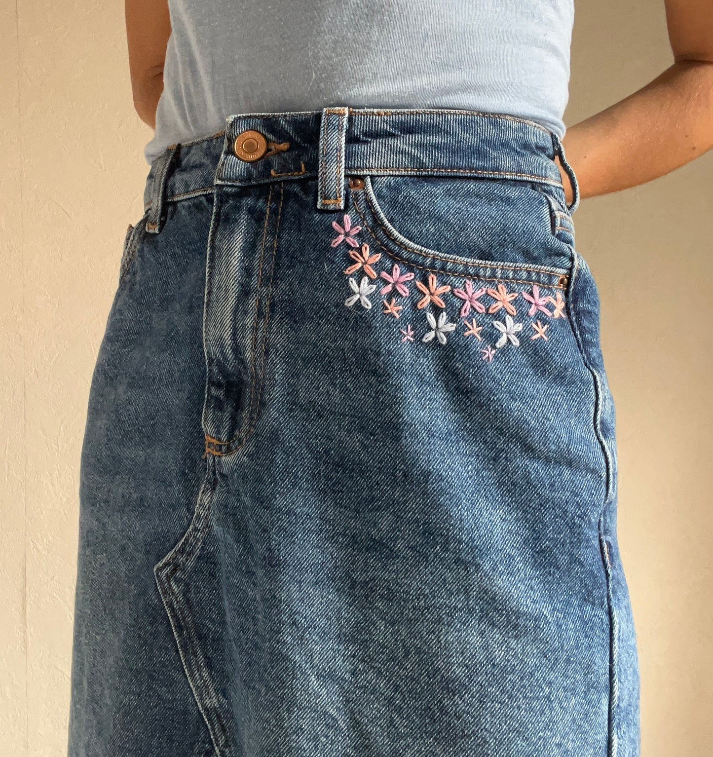 Jupe détail floral