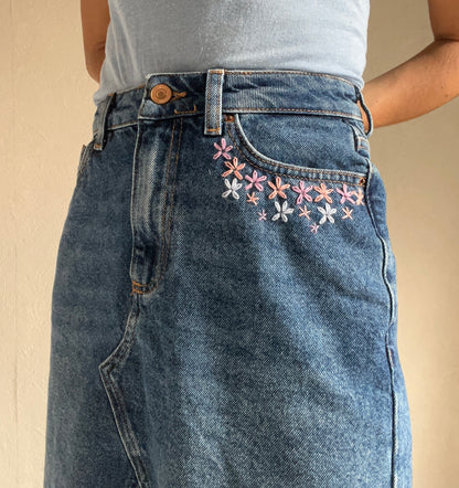 Jupe détail floral