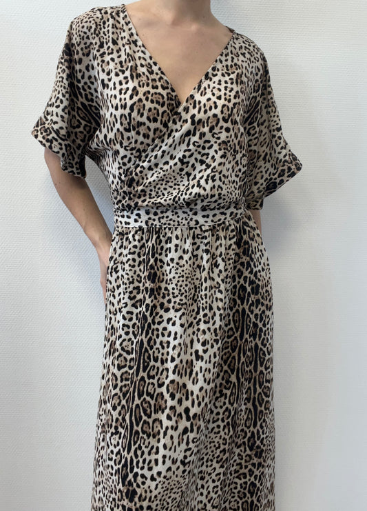 Robe portefeuille léopard