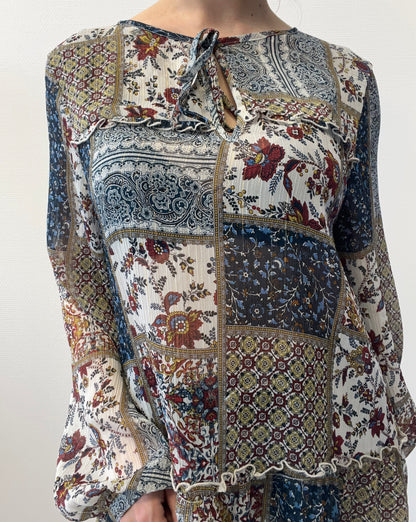 Blouse légère à motifs