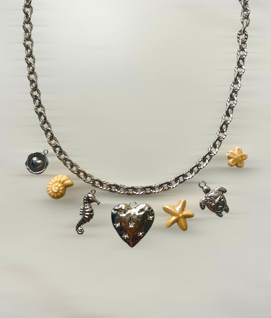 Collier charms argenté