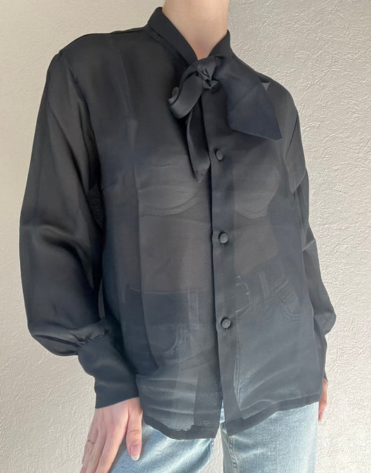 Blouse habillée à nouer