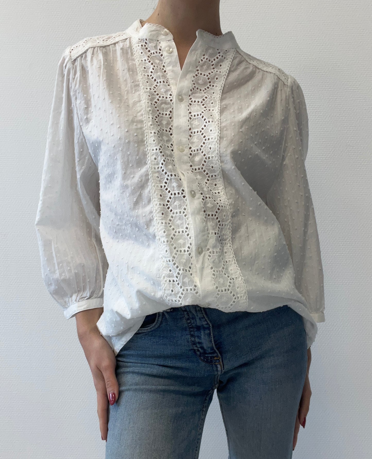 Chemisier en broderie anglaise
