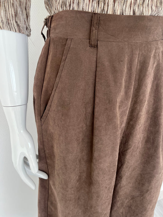Jupe-culotte marron
