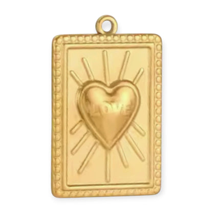 Charm rectangulaire love