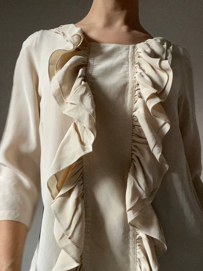 Blouse à volants