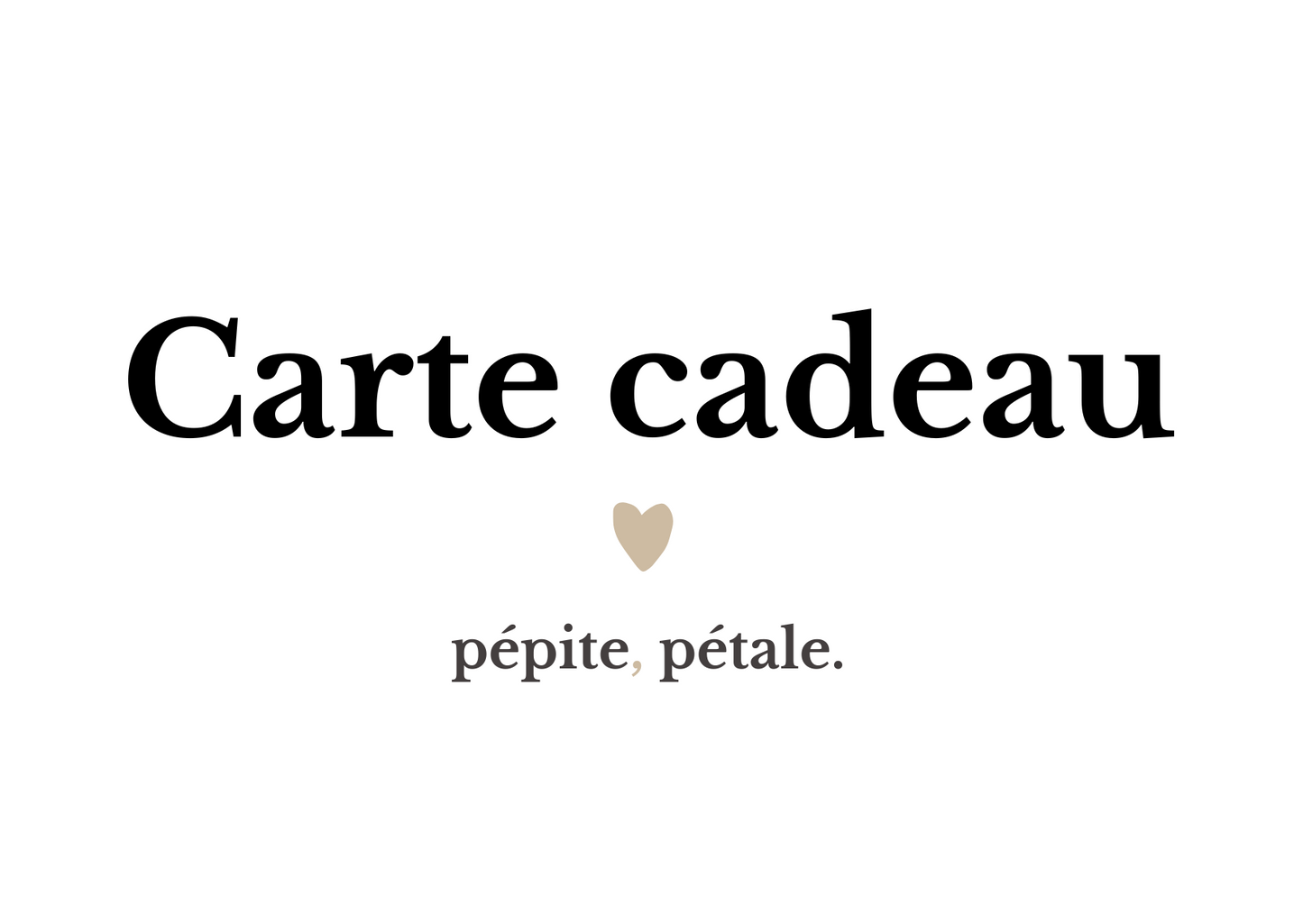 Carte cadeau