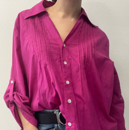 Chemise rose fuchsia