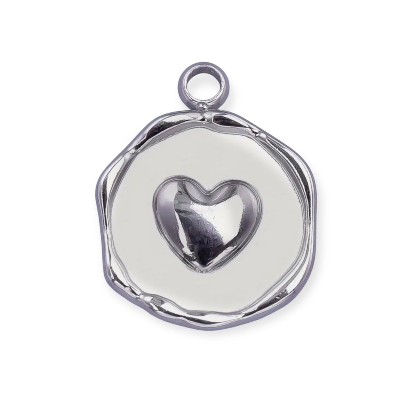 Charm médaillon cœur