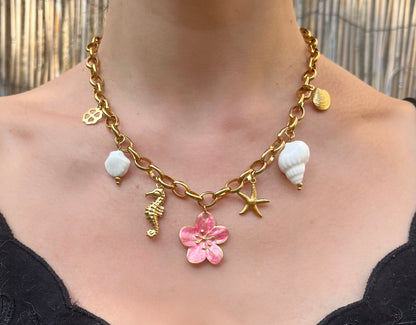 Collier charms « Rosa »