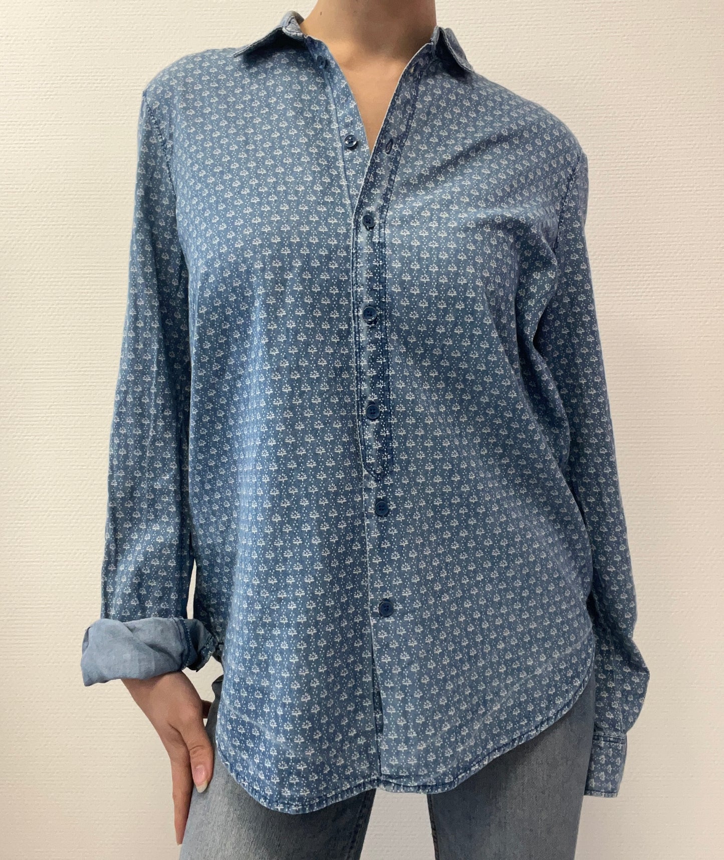 Chemise en effet jean