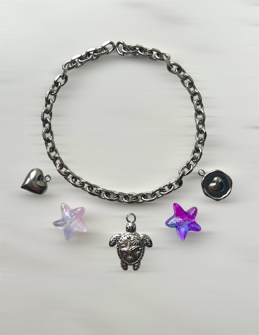 Bracelet charms argenté