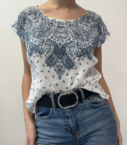 Top motif cachemire