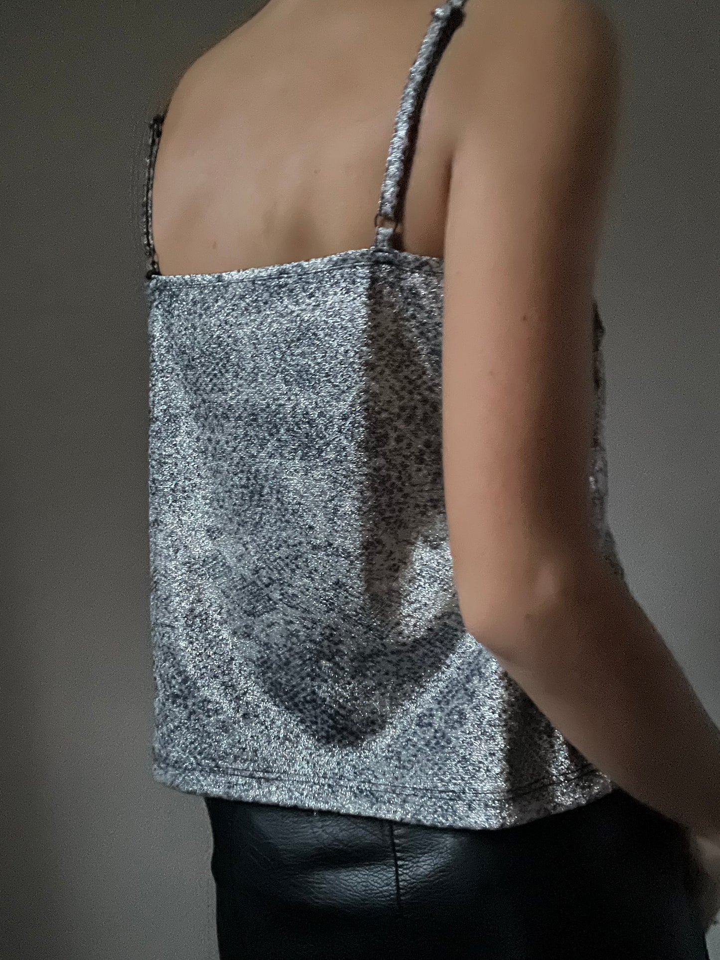 Top à paillettes