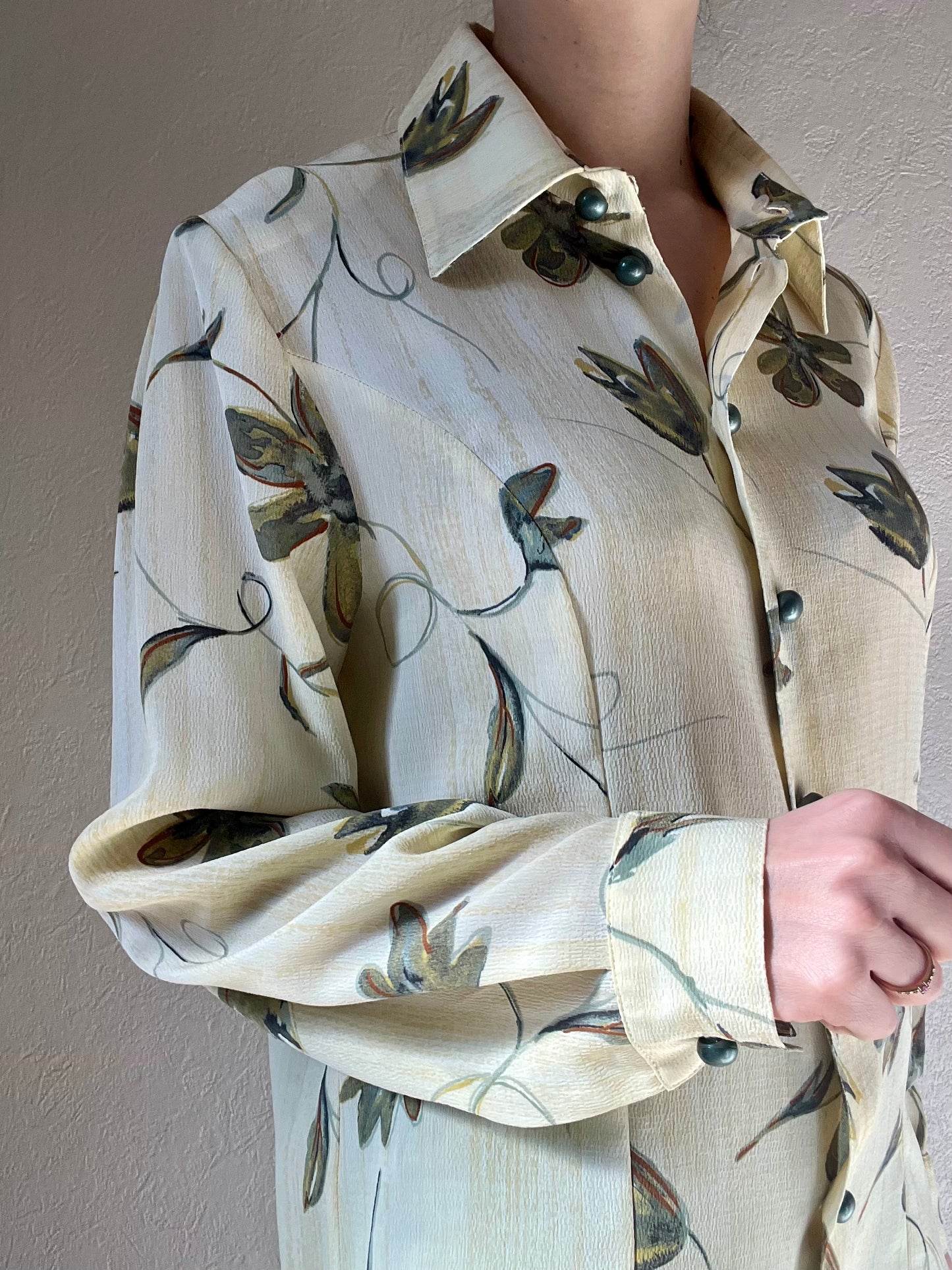 Chemise à fleurs