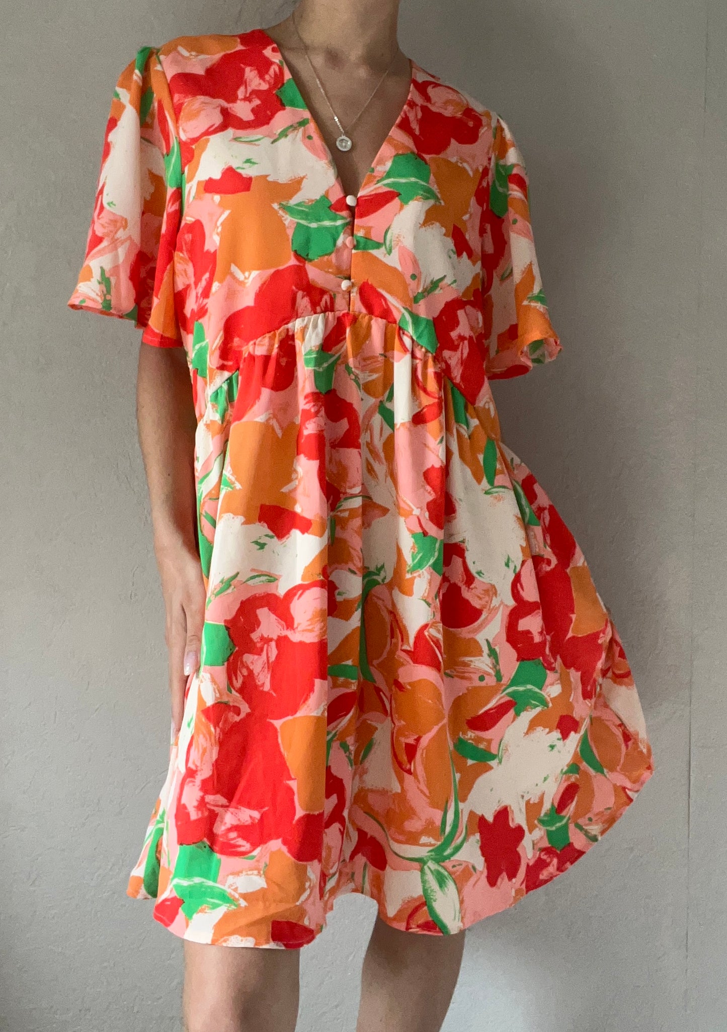 Robe fluide colorée