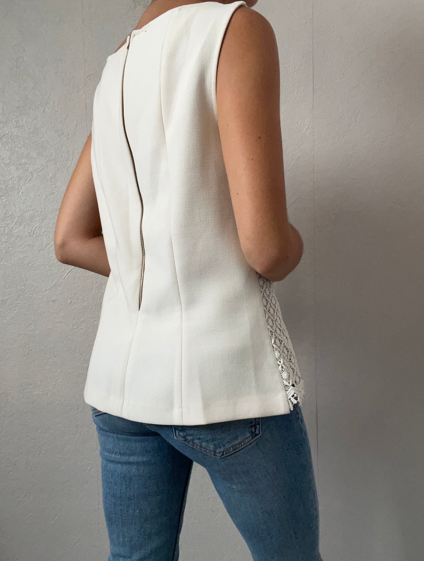 Top en broderie