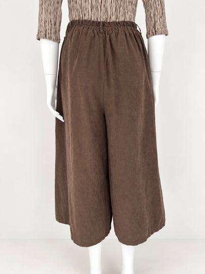 Jupe-culotte marron